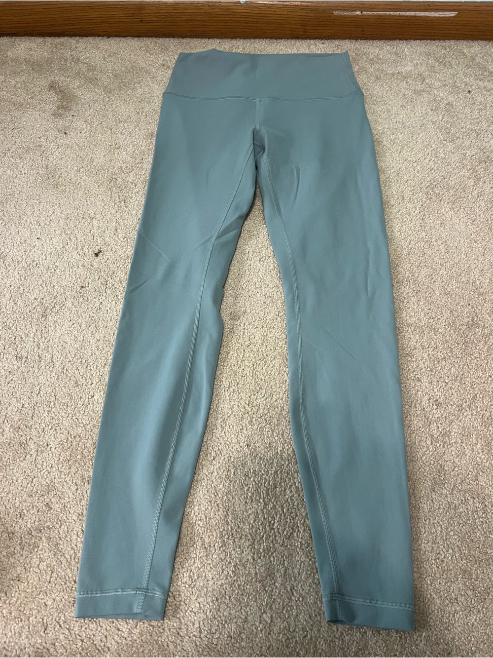 lululemon athletica High-Rise Leggings in Dusty Teal - Picture 2 of 5